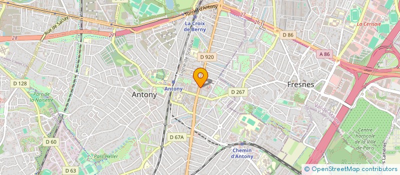localisation de l'entreprise ZF92 à ANTONY