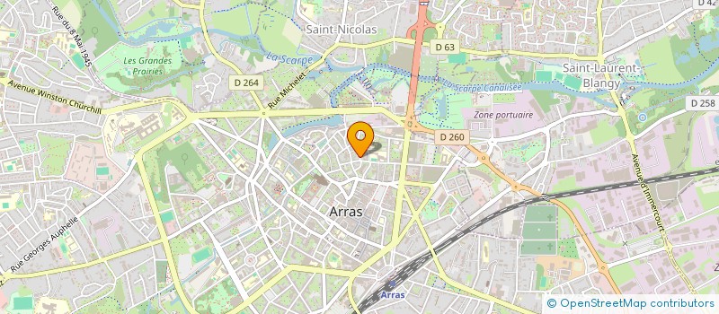 localisation de l'entreprise ZFC HOLDING à ARRAS