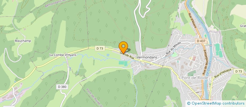 localisation de l'entreprise ZFH  AUTECHAUX-ROIDE