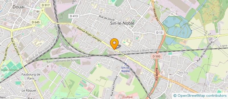 localisation de l'entreprise ZFK AUTO  SIN-LE-NOBLE