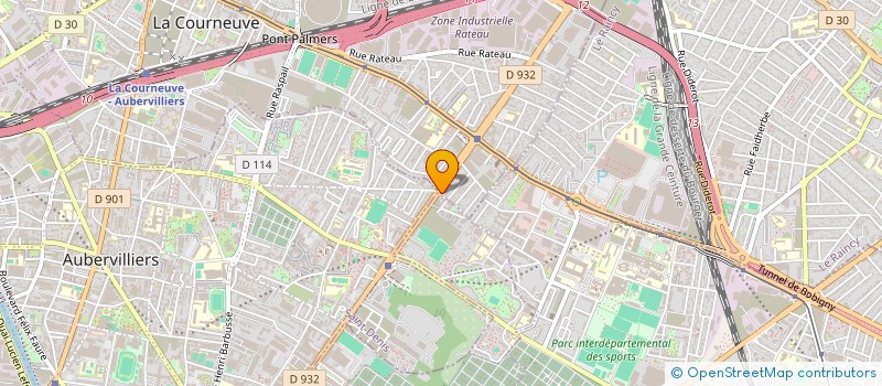 localisation de l'entreprise ZFL à LA COURNEUVE