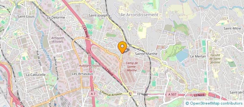 localisation de l'entreprise ZFM PLATINUM  MARSEILLE