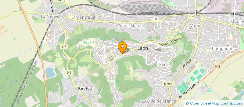 localisation de l'entreprise ZFR à LAON