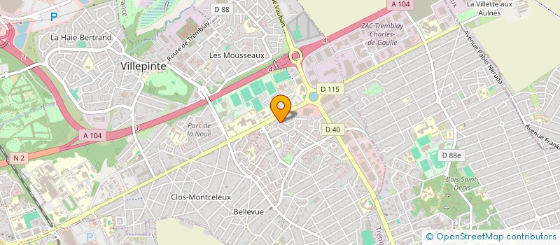 localisation de l'entreprise ZFS  VILLEPINTE