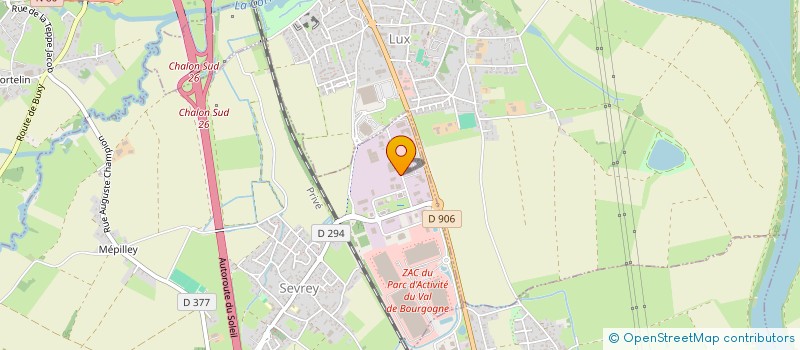localisation de l'entreprise ZG  SEVREY