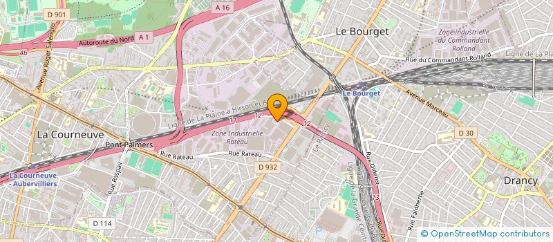 localisation de l'entreprise ZG RENOV à LA COURNEUVE