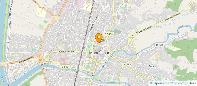 localisation de l'entreprise ZGI (ZANPONE GESTION IMMOBILIERE). à MONTELIMAR