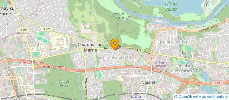 localisation de l'entreprise ZGOUME TRANSPORT  CHAMPS-SUR-MARNE