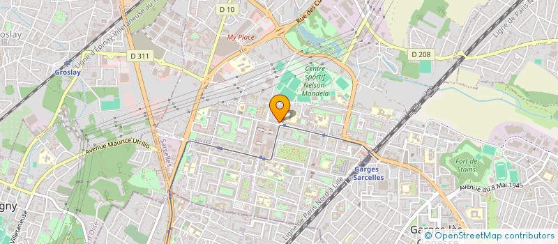 localisation de l'entreprise ZH 95 à SARCELLES