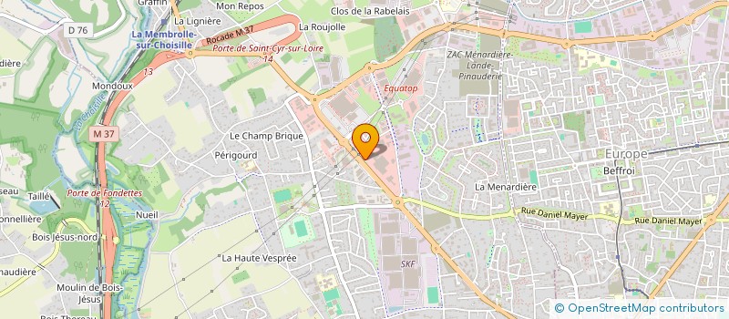 localisation de l'entreprise ZH IMMO 888  SAINT-CYR-SUR-LOIRE