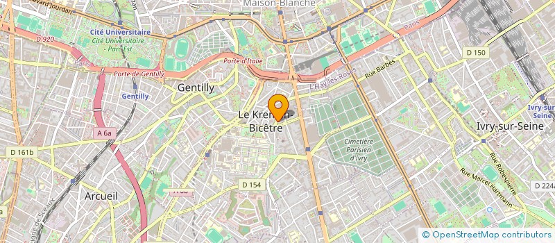 localisation de l'entreprise ZH INGENIERIE à LE KREMLIN-BICETRE