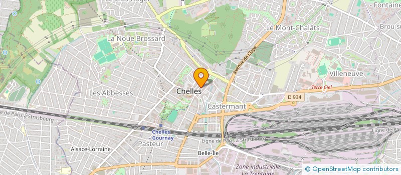 localisation de l'entreprise ZH INVEST à CHELLES