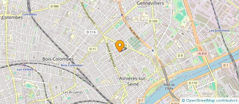 localisation de l'entreprise ZH RENOV à ASNIERES-SUR-SEINE