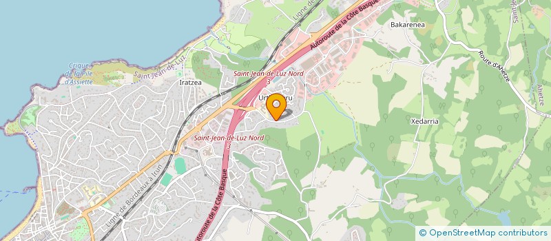 localisation de l'entreprise ZHAE SJDL à SAINT-JEAN-DE-LUZ