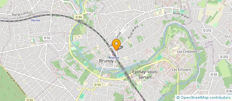 localisation de l'entreprise ZHAN HE à BRUNOY