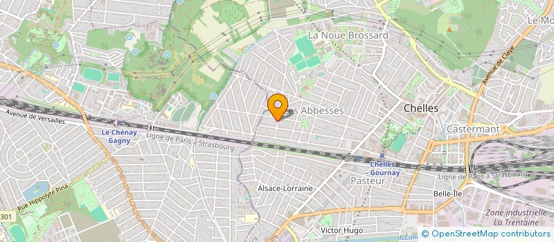 localisation de l'entreprise ZHANG  CHELLES