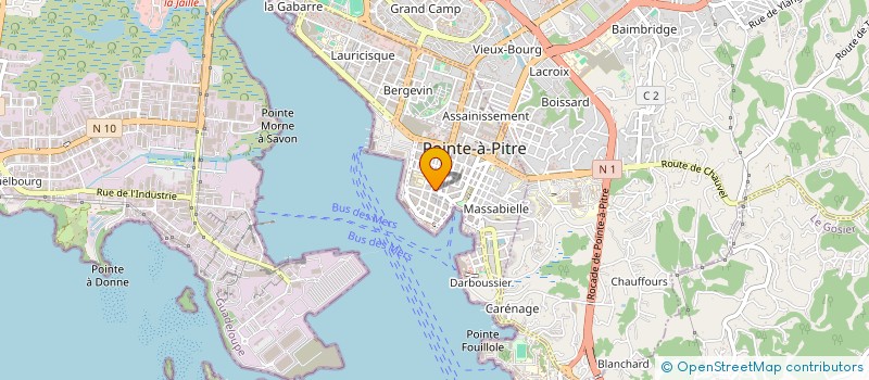 localisation de l'entreprise ZHANG KV à POINTE A PITRE