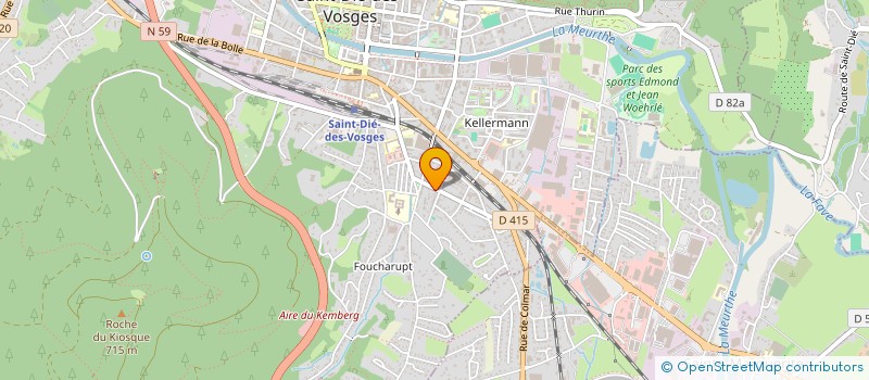 localisation de l'entreprise ZHANG YINGFENG SARL  SAINT-DIE-DES-VOSGES