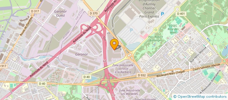 localisation de l'entreprise ZHANGXIN à AULNAY-SOUS-BOIS