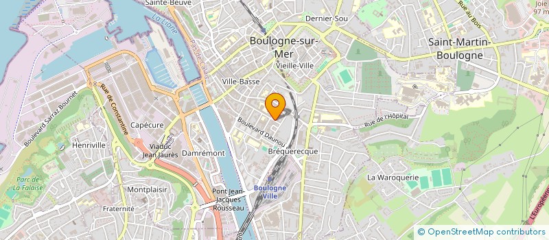 localisation de l'entreprise ZHAO  BOULOGNE SUR MER