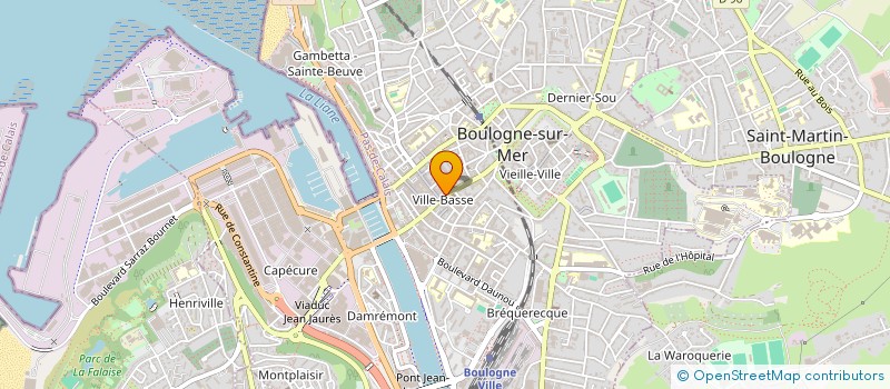 localisation de l'entreprise ZHAO à BOULOGNE-SUR-MER