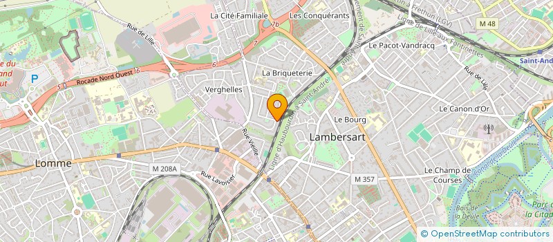 localisation de l'entreprise ZHAO à LAMBERSART