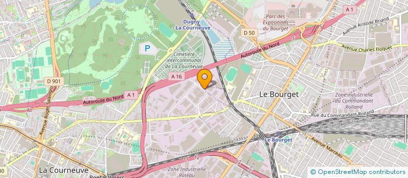 localisation de l'entreprise ZHB OPTIQUE à LA COURNEUVE
