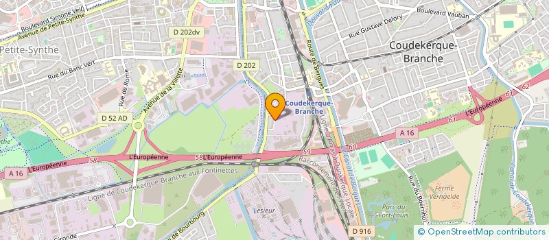 localisation de l'entreprise ZHC  COUDEKERQUE-BRANCHE