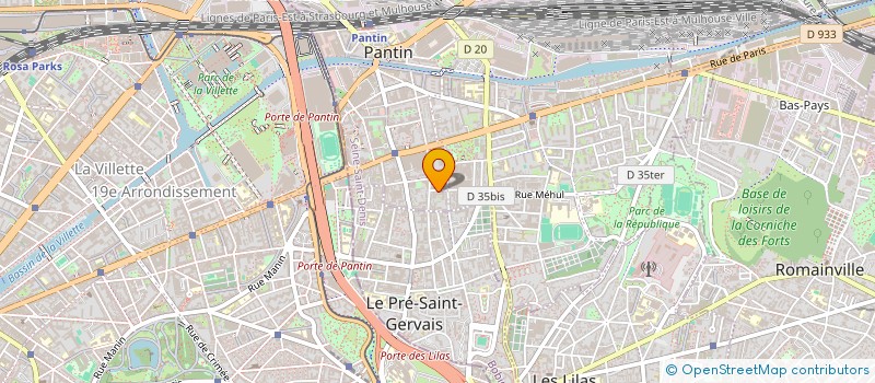 localisation de l'entreprise ZHENG  PANTIN
