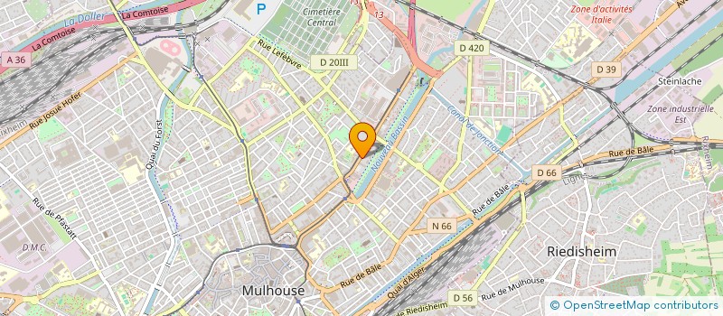 localisation de l'entreprise ZHENGYI  MULHOUSE