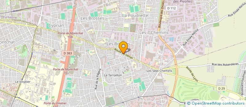 localisation de l'entreprise ZHF AUTO à BRON