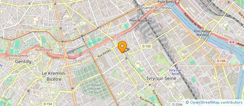 localisation de l'entreprise ZHJ  IVRY-SUR-SEINE