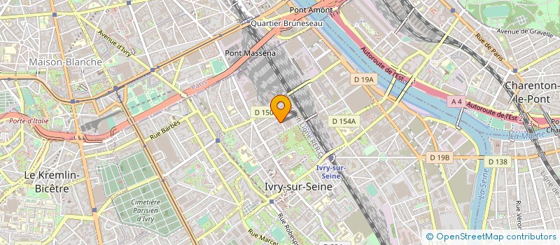 localisation de l'entreprise ZHONGRUI à IVRY-SUR-SEINE