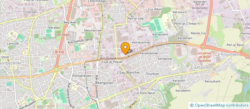 localisation de l'entreprise ZHOU-CHEN à BREST