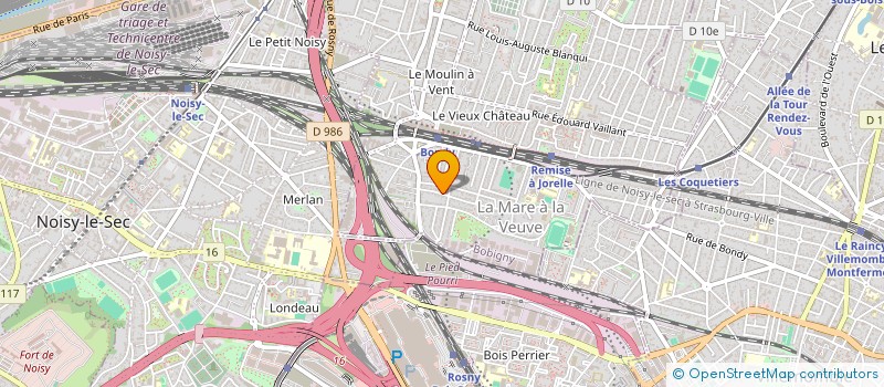 localisation de l'entreprise ZHOU H.E.T  BONDY