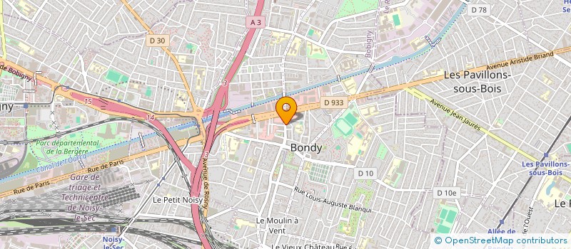 localisation de l'entreprise ZHU FA  BONDY