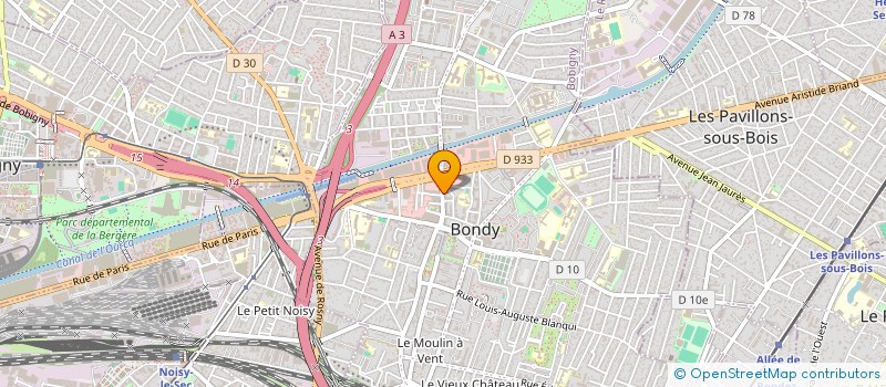 localisation de l'entreprise ZHU LI  BONDY