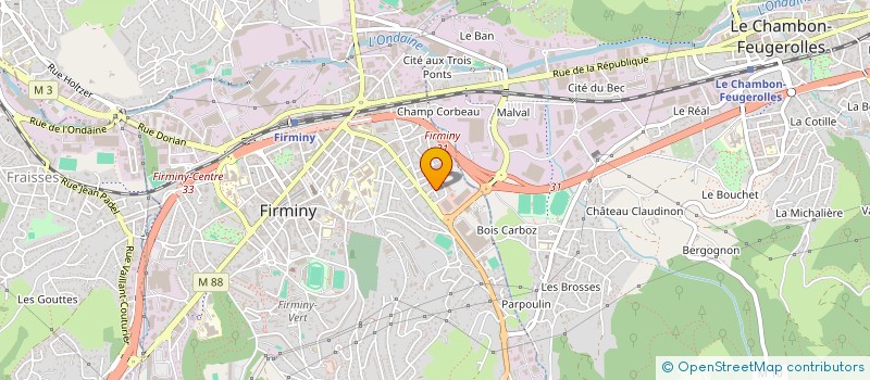 localisation de l'entreprise ZHU ROYAL  FIRMINY