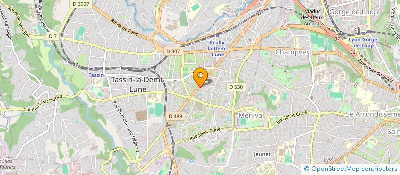 localisation de l'entreprise ZHU-XU  TASSIN-LA-DEMI-LUNE