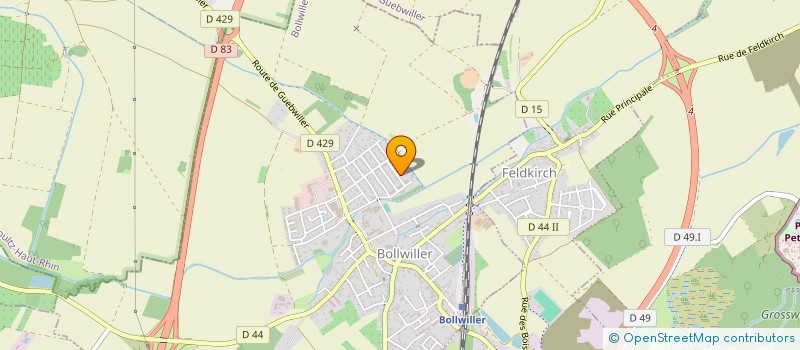 localisation de l'entreprise ZHX IMMOBILIER  BOLLWILLER