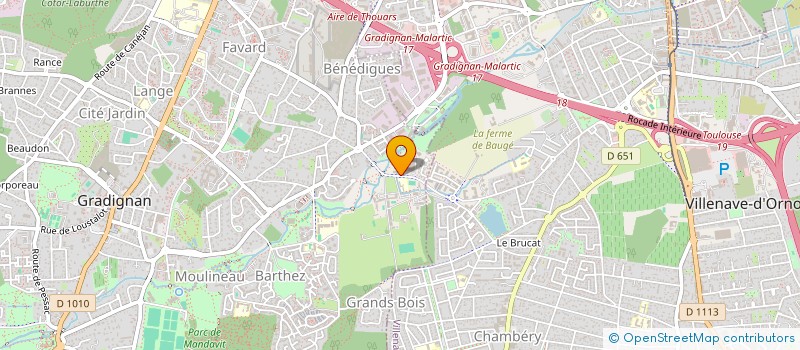 localisation de l'entreprise ZI DU PHARE S&D  GRADIGNAN