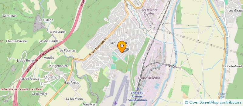 localisation de l'entreprise ZIA  CHATEAU-ARNOUX-SAINT-AUBAN