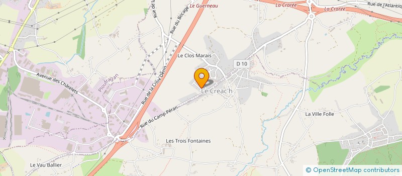 localisation de l'entreprise ZIAM  TREGUEUX