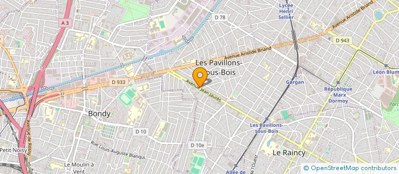 localisation de l'entreprise ZIANA WEDDING  LES PAVILLONS-SOUS-BOIS