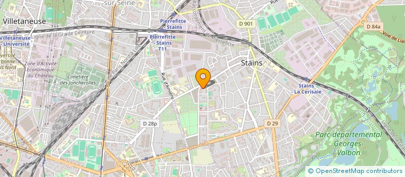 localisation de l'entreprise ZIANETANCHE à STAINS