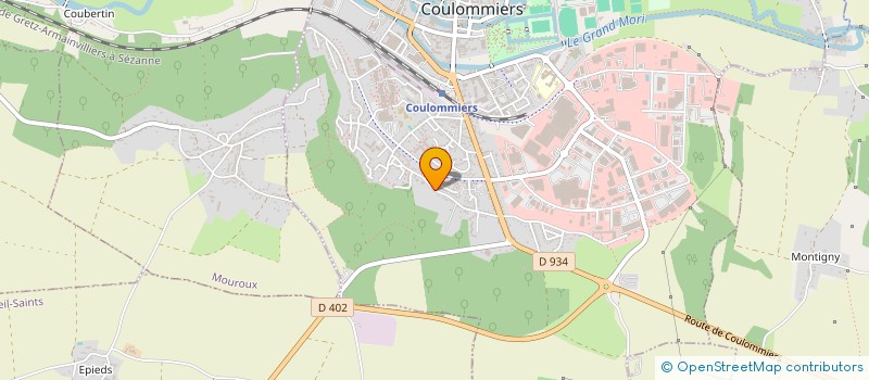 localisation de l'entreprise ZIARNO ENTREPRISE  COULOMMIERS