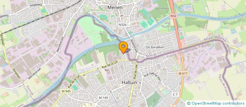 localisation de l'entreprise ZIATECH  HALLUIN