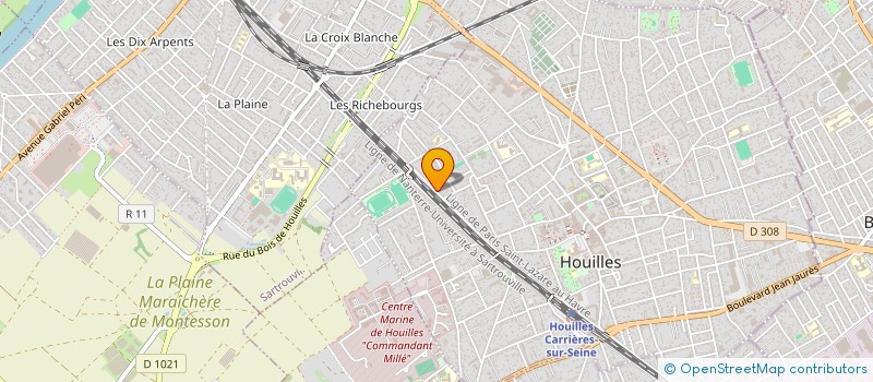 localisation de l'entreprise ZIBA  HOUILLES