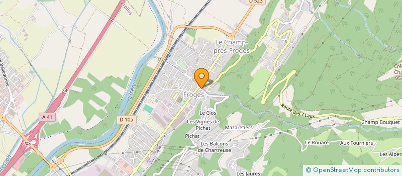 localisation de l'entreprise ZIBEL  FROGES