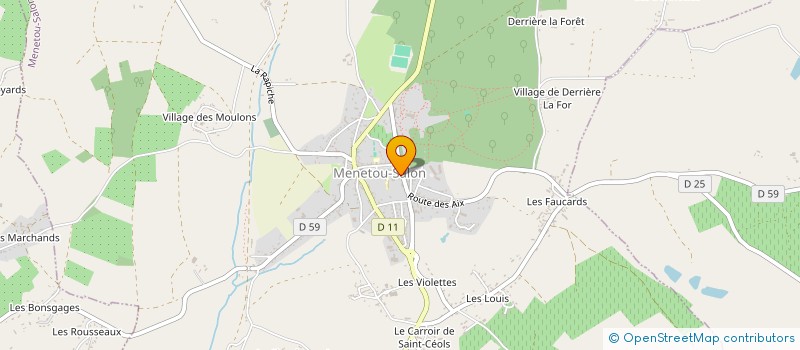 localisation de l'entreprise ZIBETTE  MENETOU-SALON